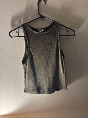 H&M Olive Ribbed Sleeveless Tank